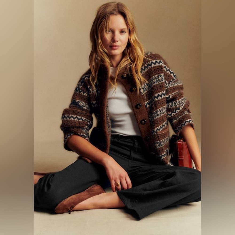 NWT Sezane Thais sweater jacket size Small